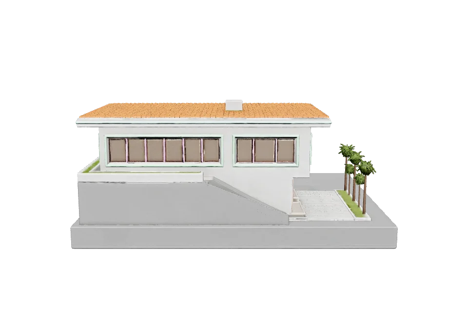 Hillside Modern Villa — Side