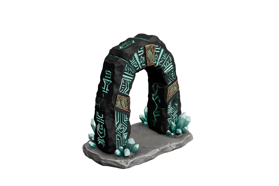 Cavern Arch — ¾ view · other side