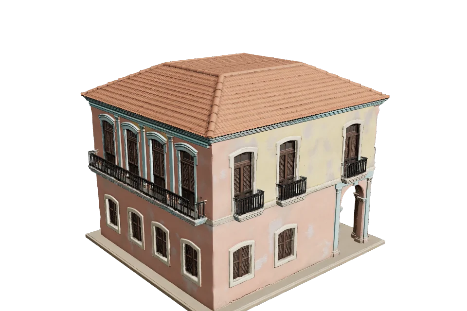 Colonial Mansion — ¾ view · other side
