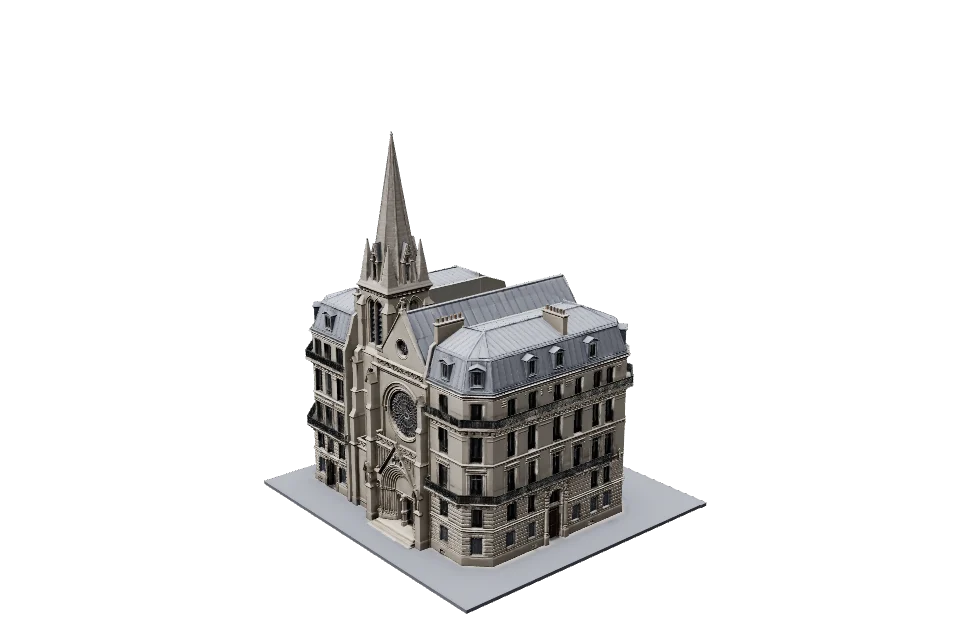 Parish Church — ¾ view
