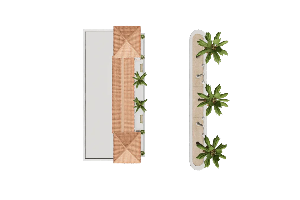 Palm Boulevard Median — Top