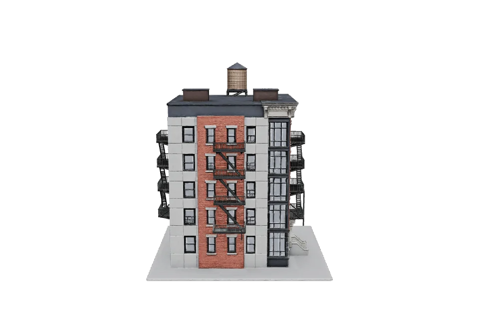 Corner Brownstone — Side