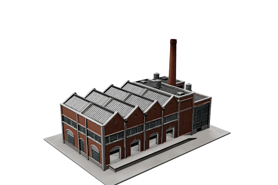 Brick Warehouse — ¾ view