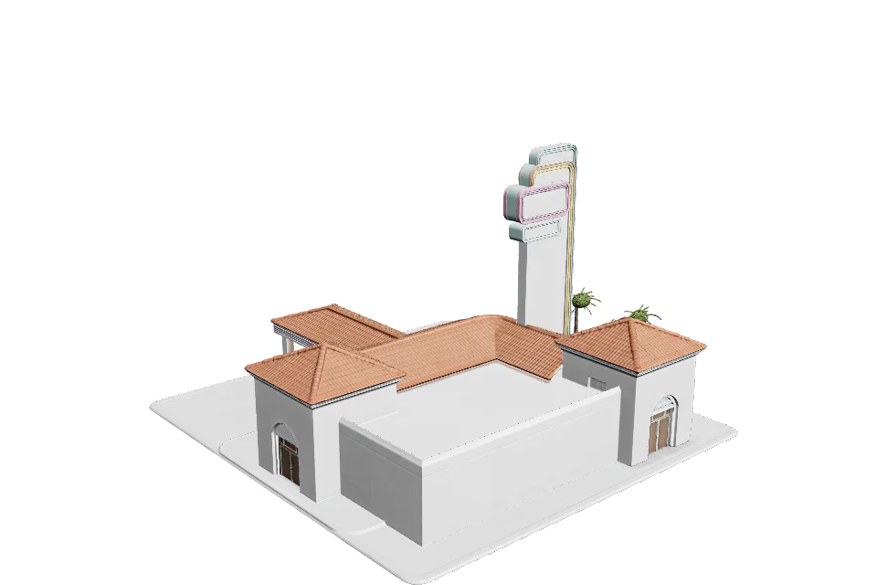 Drive-In Diner — ¾ view · other side