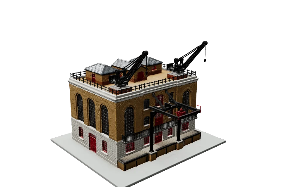 Riverside Warehouse — ¾ view