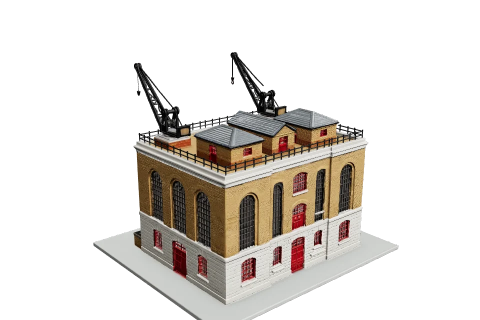 Riverside Warehouse — ¾ view · other side
