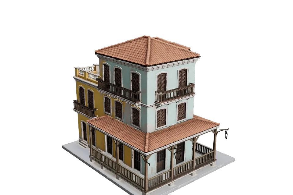 Dance Hall — ¾ view · other side