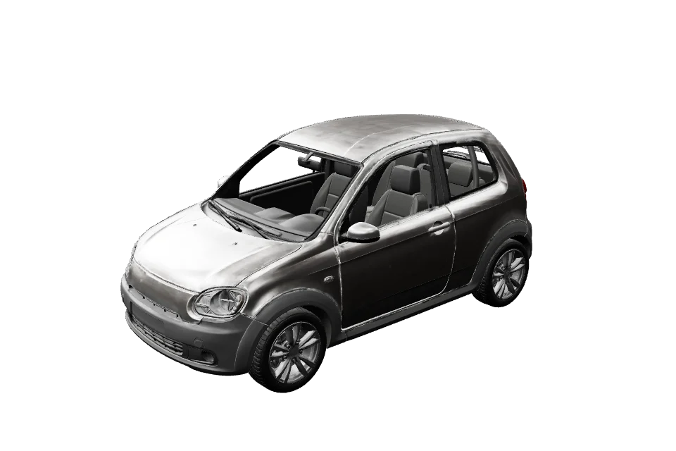 Compact City Car — ¾ view