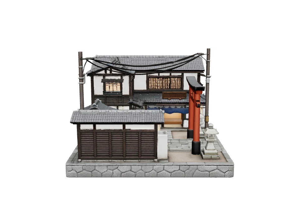 Vermilion Shrine Gate — Side