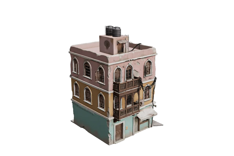 Old Haveli — ¾ view · other side