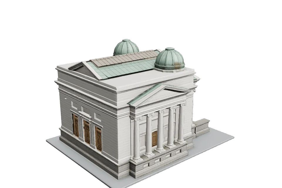 Marble Courthouse — ¾ view · other side