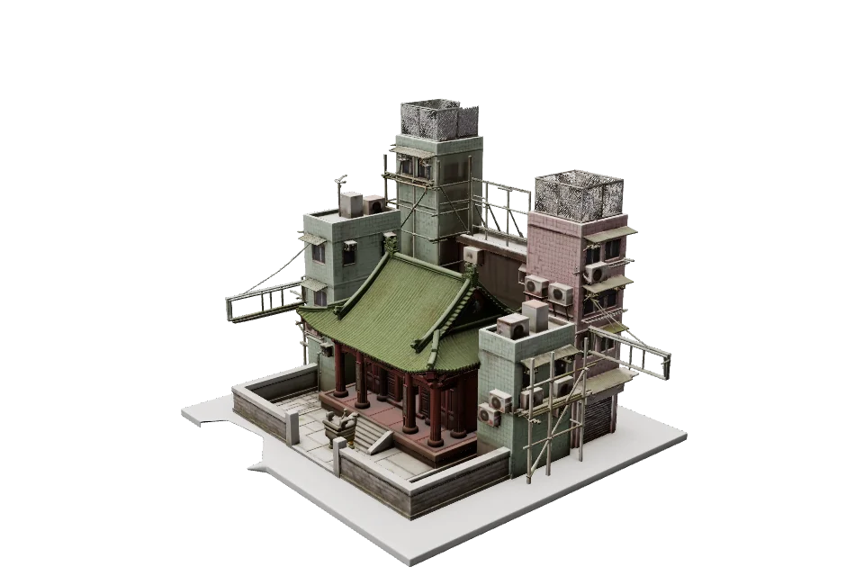 Incense Temple — ¾ view