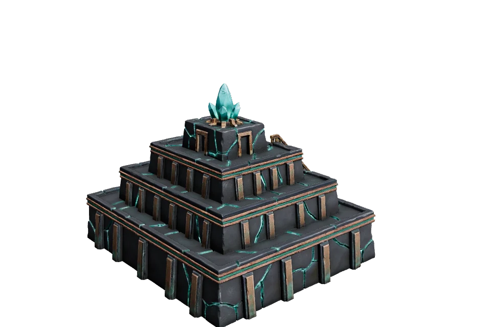 Ziggurat Temple — ¾ view · other side
