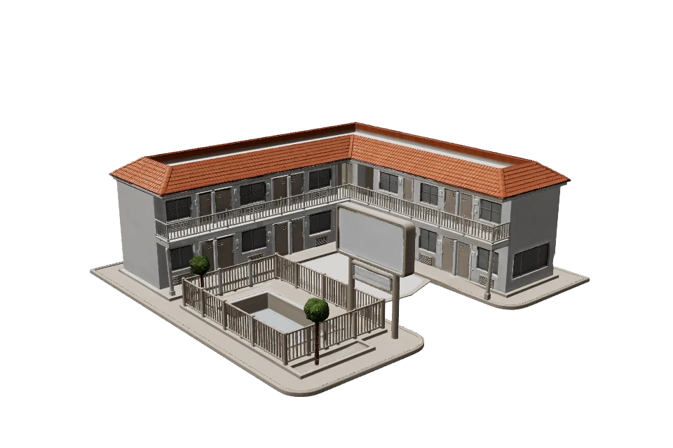 Motor Motel — ¾ view