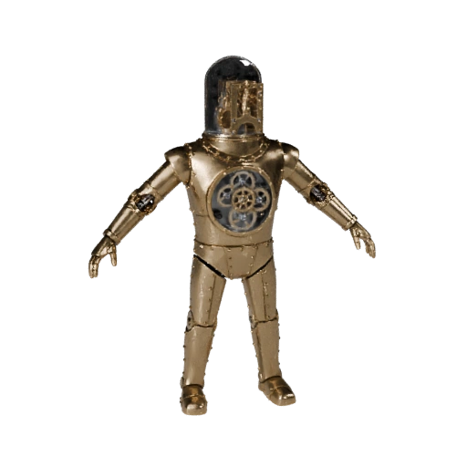 Clockwork Automaton — showpiece 3D model generated by the BitSoul3D AI Engine