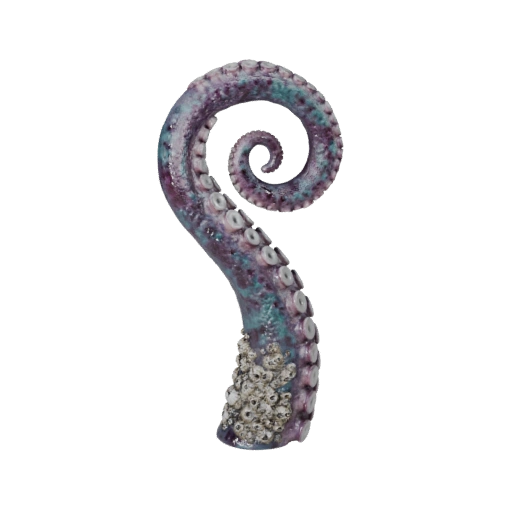 Kraken Coil — showpiece 3D model generated by the BitSoul3D AI Engine