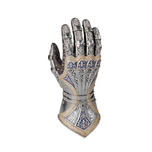 Filigreed Gauntlet — showpiece 3D model generated by the BitSoul3D AI Engine