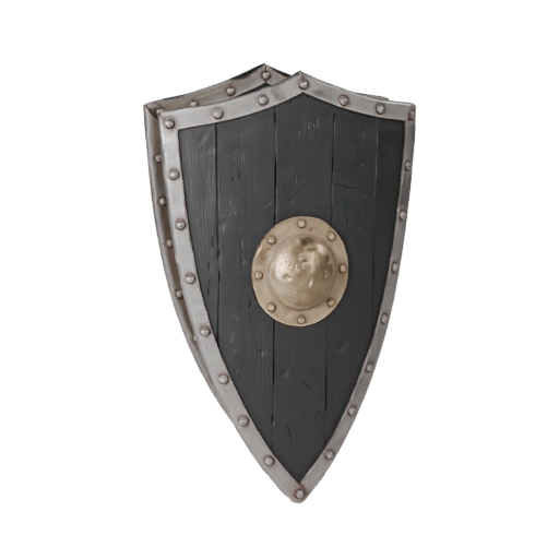 Heater Shield — game-ready 3D model generated by the BitSoul3D AI Engine